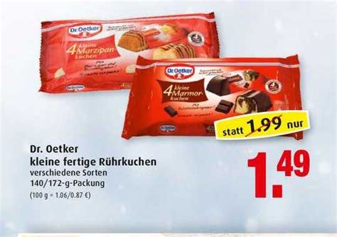 Dr Oetker Kleine Fertige R Hrkuchen Angebot Bei Markant Prospekte De