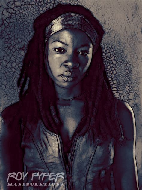 The Walking Dead Michonne Fractalius Redux By Roypyper On Deviantart