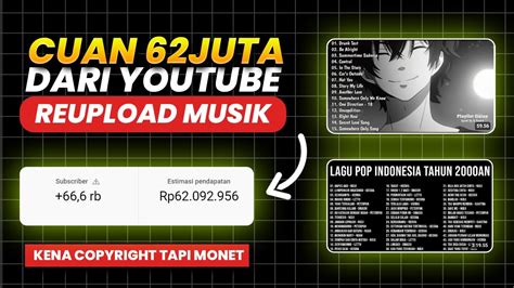 Makin Gampang Reupload Musik Cuan Jt Di Youtube Cara Dapat