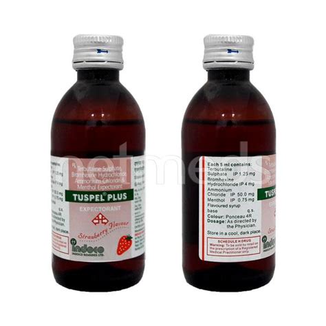 Tuspel Plus Syrup 100ml N Buy Medicines Online At Best Price From