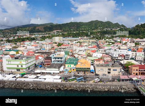 City View From Cruise Ship Roseau Dominica Lesser Antilles