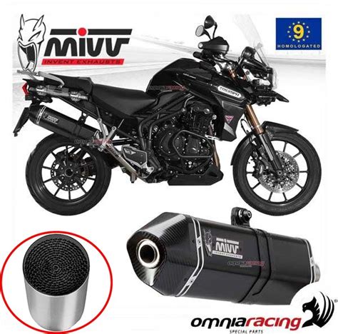 Approved Exhaust Mivv Speed Edge Blk Catalyst Triumph Tiger Explorer