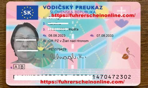 Slovakia Drivers License For Sale Fuhrerschein