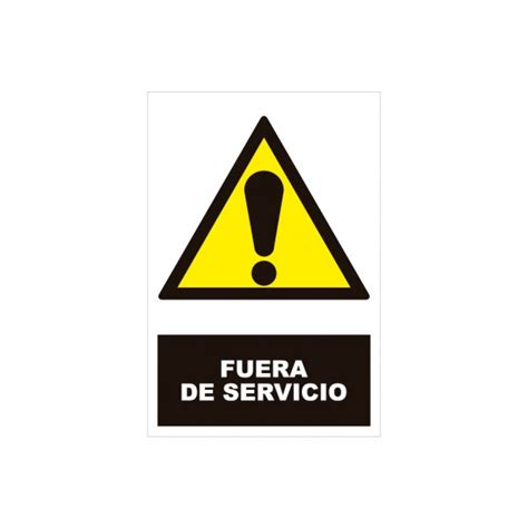 Fuera De Servicio Con Rotulo Advertencia