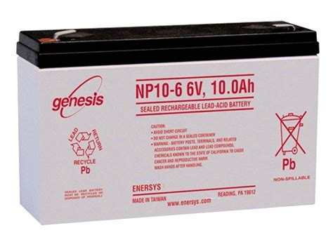 Enersys Np10 6 6v 10ah F1 Battery