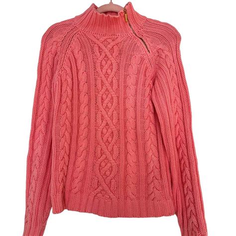 Lauren Ralph Lauren Cable Knit Mock Neck Sweater Brig… Gem