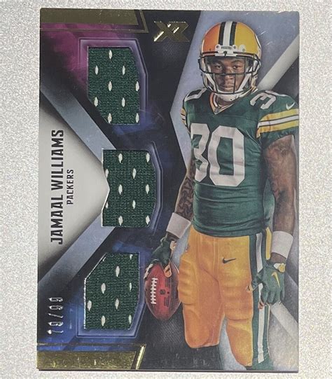 2017 Panini XR Triple Threats Materials 99 Jamaal Williams Packers EBay