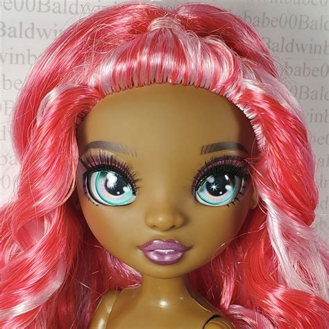 N9 6~ Rainbow High Doll ~ Nude Daria Roselyn Pink Aqua Eye Articulated Aa 4 Ooak Ebay