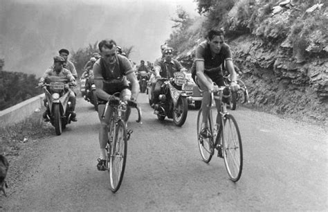 Jean Robic Et Fausto Coppi 1952 Tour De France Jacques Anquetil