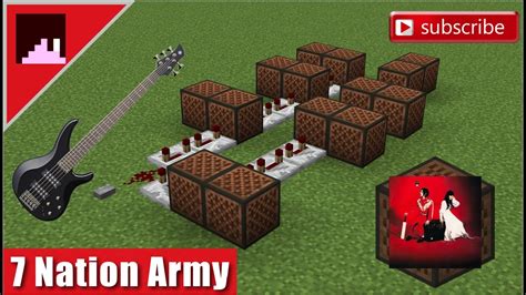 Easy Minecraft Noteblock Tutorial Seven Nation Army By The White