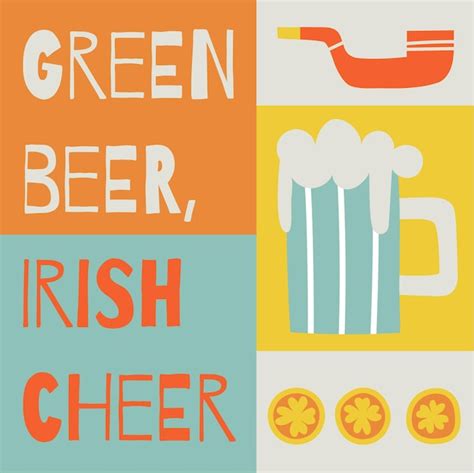 St Patricks Day Illustration Concept Graphismes De Style Moderne Avec