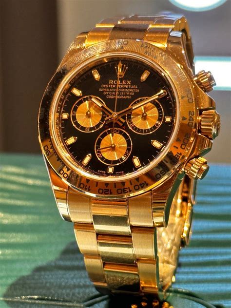 Rolex Daytona Full Everose Gold Black Dial Luxury Watches On