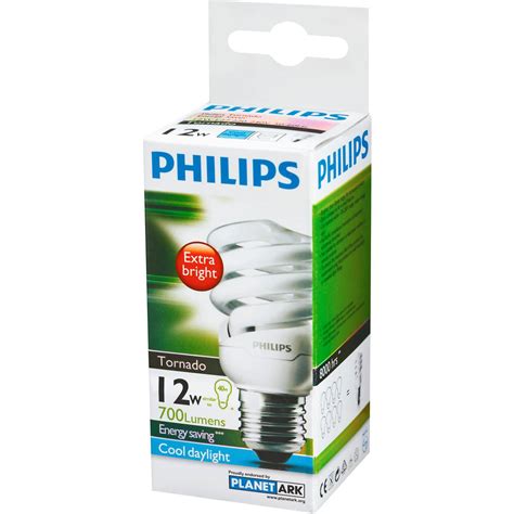 Philips Cfl Tornado Cool Daylight 12w Es Base Each Woolworths