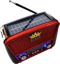 Radio SOLARNE Sieciowo Bateryjne AM FM SW Z Portem USB RX 455S