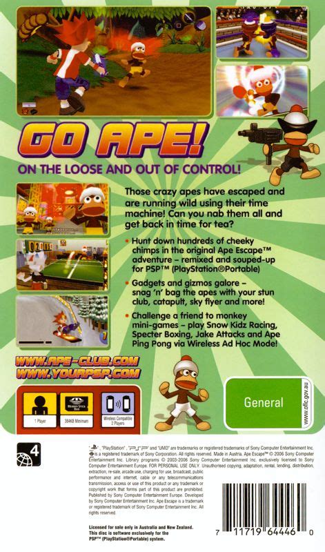 Ape Escape On The Loose Cover Or Packaging Material Mobygames