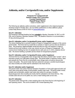 Fillable Online Fs Usda Prospectus For Campground And Fax Email Print