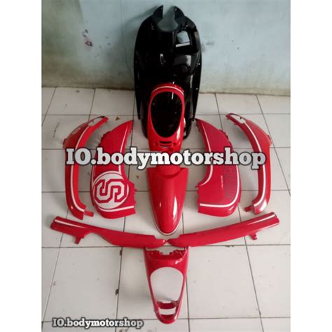 Jual Body Scoopy 2016 Full Sett Honda Scoopy Fi Merah Hitam 2013 2016