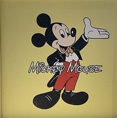 Disney T Shirt For Adults Mickey Mouse Tuxedo Yellow