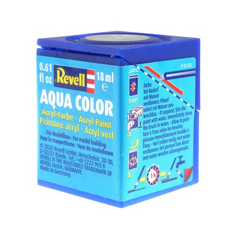 Revell Steel Metallic Aqua Colour Acrylic Paint 18ml 191 Hobbycraft