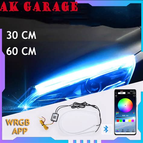 Jual Lampu LED DRL Alis Flexibel WRGB APP 30 60 Cm Welcome RGB Matrix