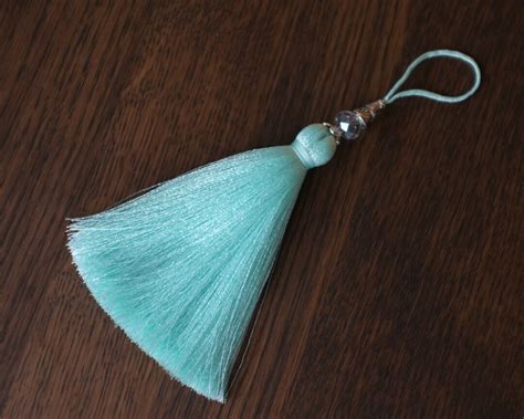 Turquoise Key Tassel Decorative Tassel Door Tassel Blue Etsy