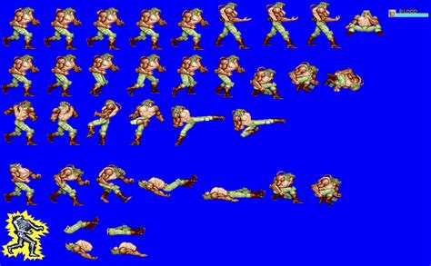 The Spriters Resource Full Sheet View Captain Commando Blood