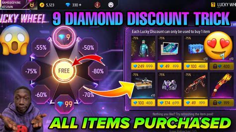 New Lucky Wheel Event Free Fire FF Lucky Wheel Event 9 Diamond