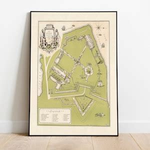 Old Fort Niagara Map Wall Print Fort Niagara Print Wall Art - Etsy