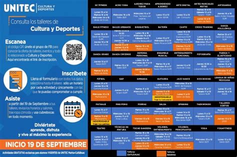 Actividades Culturales Y Deportivas Campus Marina Cuitl Huac C