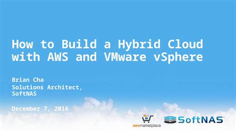 Pptx How To Build A Hybrid Cloud With Aws And Vmware Vsphere