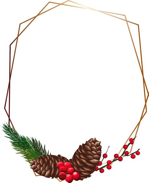 Christmas frame on transparent background. 32479180 PNG