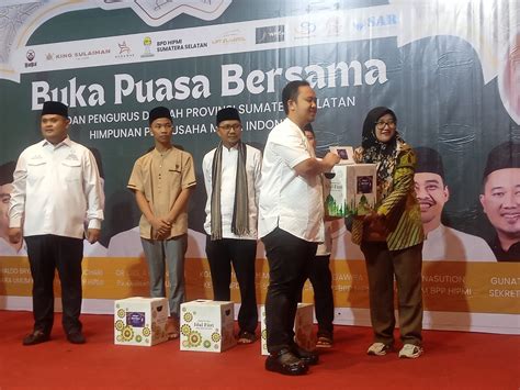 Pj Gubernur Sumsel Hadiri Buka Bersama Bpd Hipmi Sumsel Di Grand Atyasa