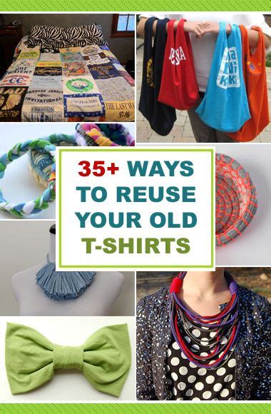 35 Ways To Reuse Your Old T Shirts T Shirt Diy Shirt Upcycle Diy