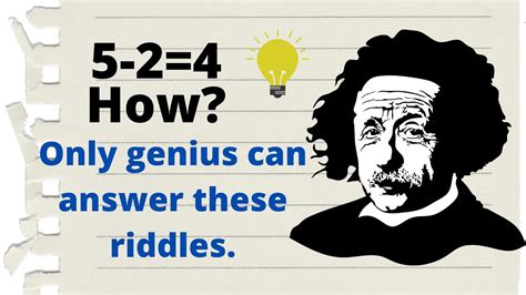 10 Riddles Only Genius Can Solve। Can You Solve These Riddles Youtube