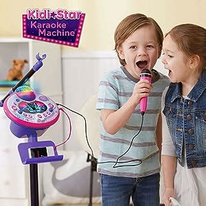 VTech Karaoke Machine Deluxe with 2 Mics Kidi Star, Blue : Amazon.ca ...