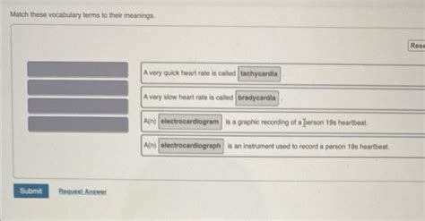 Solved Match These Vocabulary Terms To Their Meanings Rese A Chegg