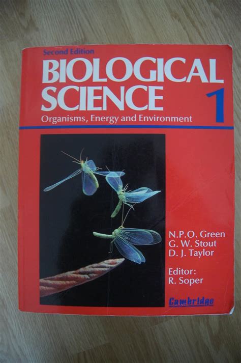 Biological Science Volume 1 Soper Roland Green Nigel P O Stout G Wilfred Taylor