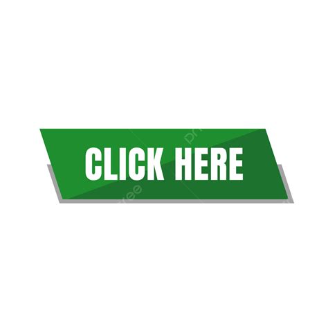 Click Here Button Duo Tone Of Green Color And Gray Outline For Business