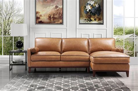 Elegant Quality Leather L Shape Sectional With Pillows Mobile Alabama