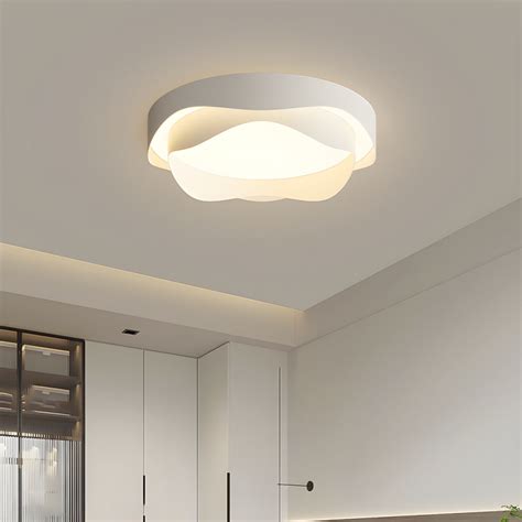 Modern Metal Flush Mount Flower Shape LED Ceiling Light With Acrylic