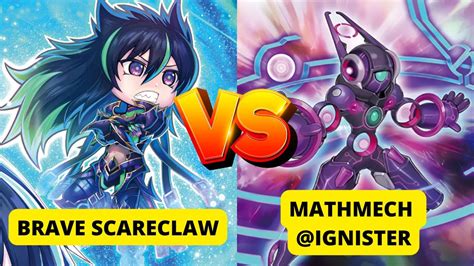 Brave Scareclaw Vs Mathmech Ignister High Rated Dueling Book Yugioh