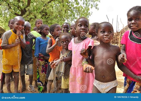 Group Of African Children In The Village Editorial Photo - Image: 18578226