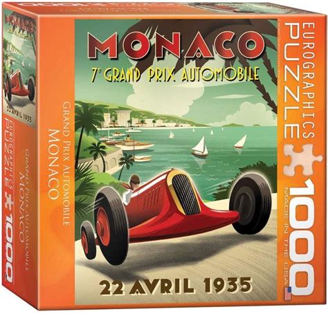 Eurographics Inc Travel Europe Piece Jigsaw Puzzle Monaco Grand