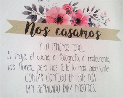 Texto Para Invitaciones De Boda Consejos Para Bodas Ideas Para Celebraciones Y Eventos