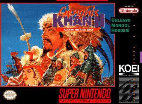 Fiche Du Jeu Genghis Khan Ii Clan Of The Gray Wolf Sur Nintendo Super