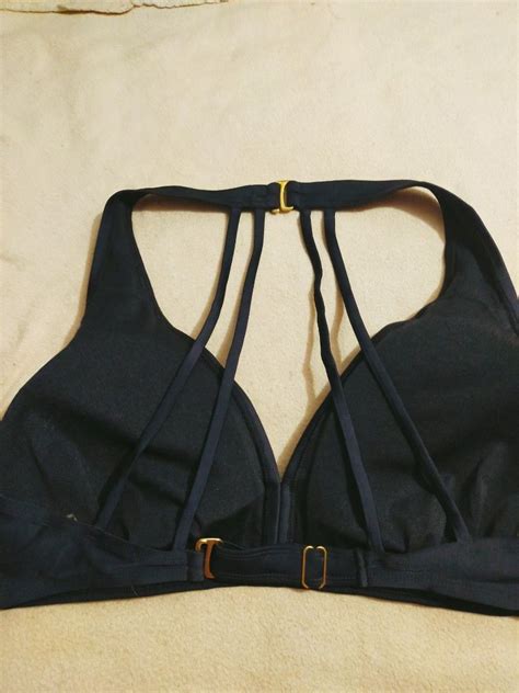 TIME AND TRUE PLUS SIZE BLACK BIKINI TOP Women S Fashion Swimwear Bikinis Swimsuits On