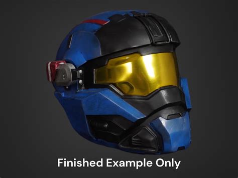 Halo Reach Commando Carter Helmet Diy Etsy