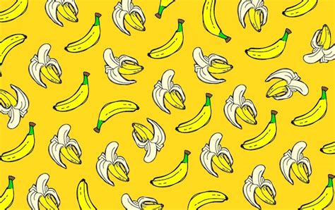 Premium Vector | Banana pattern wallpaper