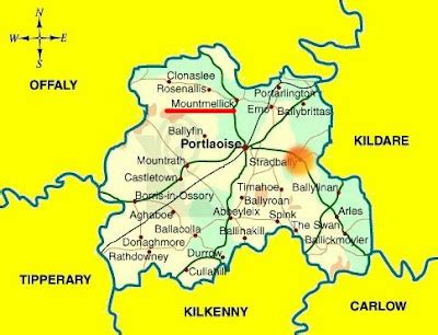 Laois Map Region City - Map of Ireland City Regional Political