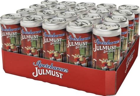 Kjøp Apotekarnes Julmust Sockerfri 33cl x 20st helt flak hos Coopers